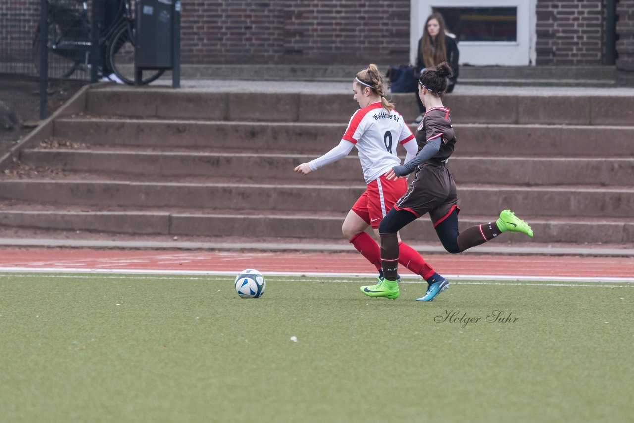 Bild 299 - B-Juniorinnen Walddoerfer - St.Pauli : Ergebnis: 4:1